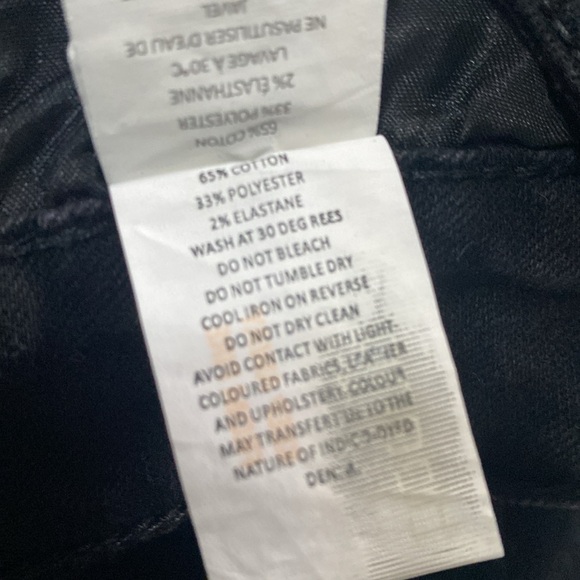 BooHoo Man Skinny Stretch Jeans Men’s 28x30 Black Spellout World Wide Collection - Picture 11 of 16